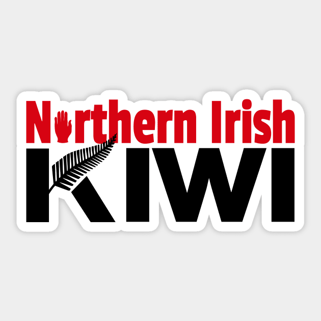 Northern Irish Kiwi (for light backgrounds) Sticker by honeythief